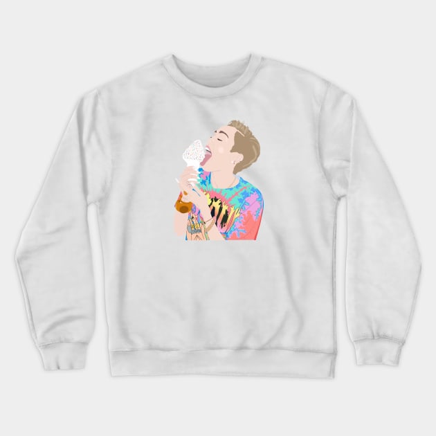 Miley Cyrus Crewneck Sweatshirt by ShayliKipnis